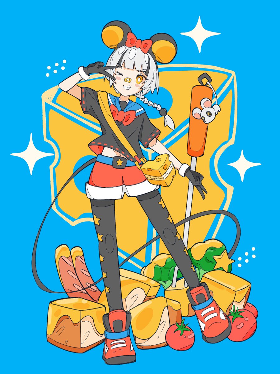 チーズの子🧀
ねずみ✖︎チーズでデザインした……
nezumiのアイコン絵でもある🐁