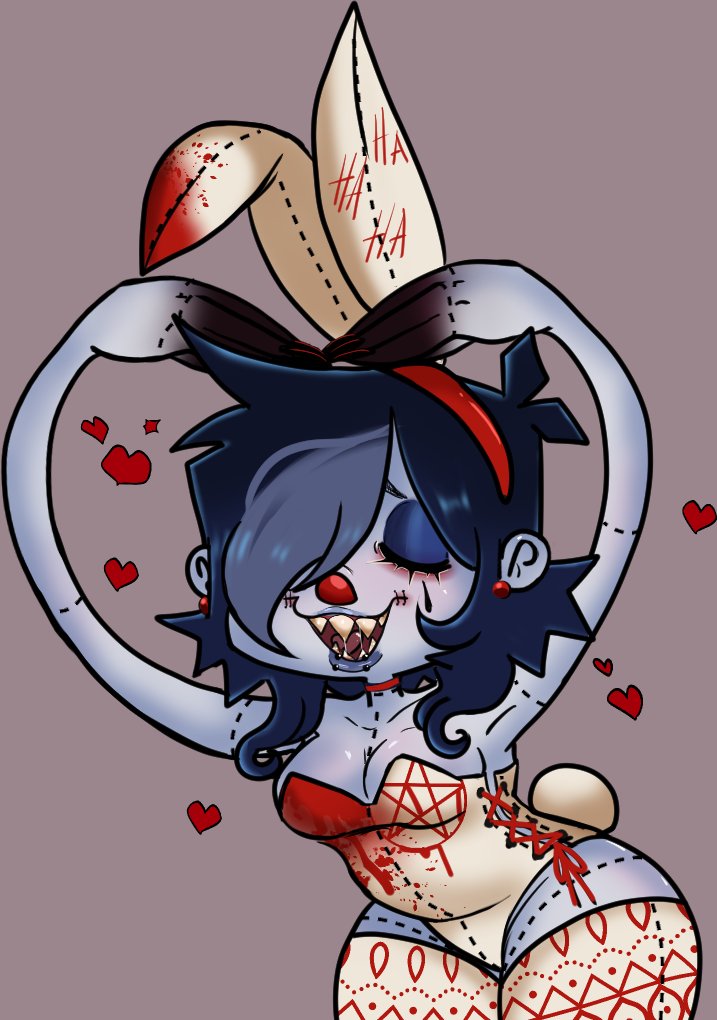 💗🐰 #DigitalArt #OcArt #Clown #Artist