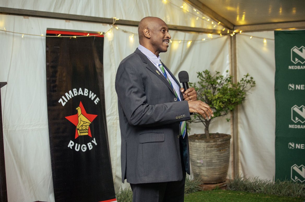 Image for the Tweet beginning: Herbert Mensah, President of Rugby