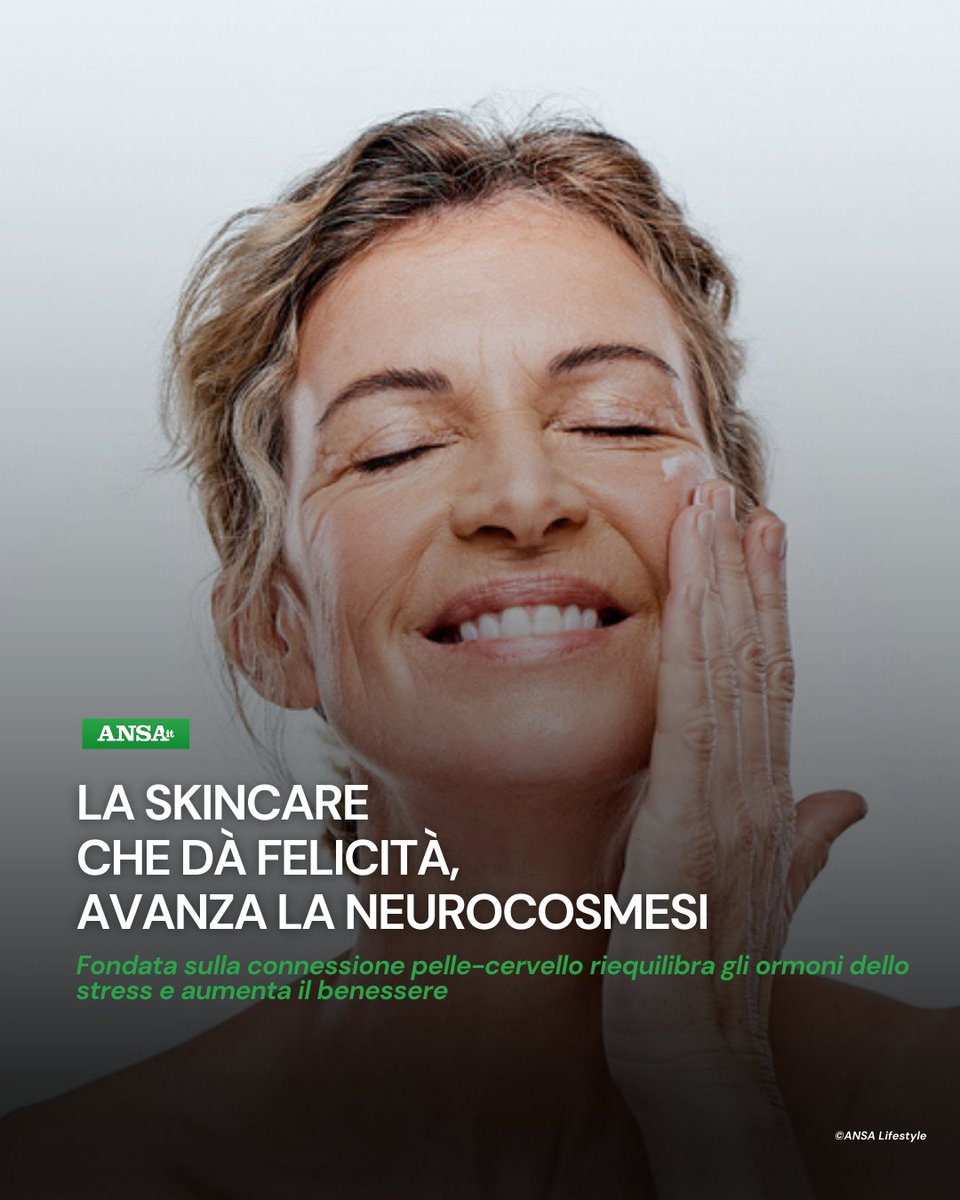 Tra le tendenze più forti del beauty c'è la neurocosmesi. Non si tratta di una tendenza passeggera: rappresenta l'evoluzione della cosmetica e anche della medicina estetica, fondendo neuroscienze, dermatologia e benessere.
#ANSALifestyle
➡️ bit.ly/40reqhu