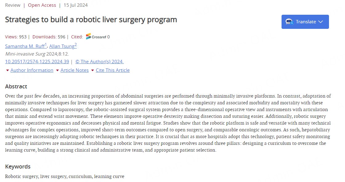 Mini-invasive Surgery tweet media