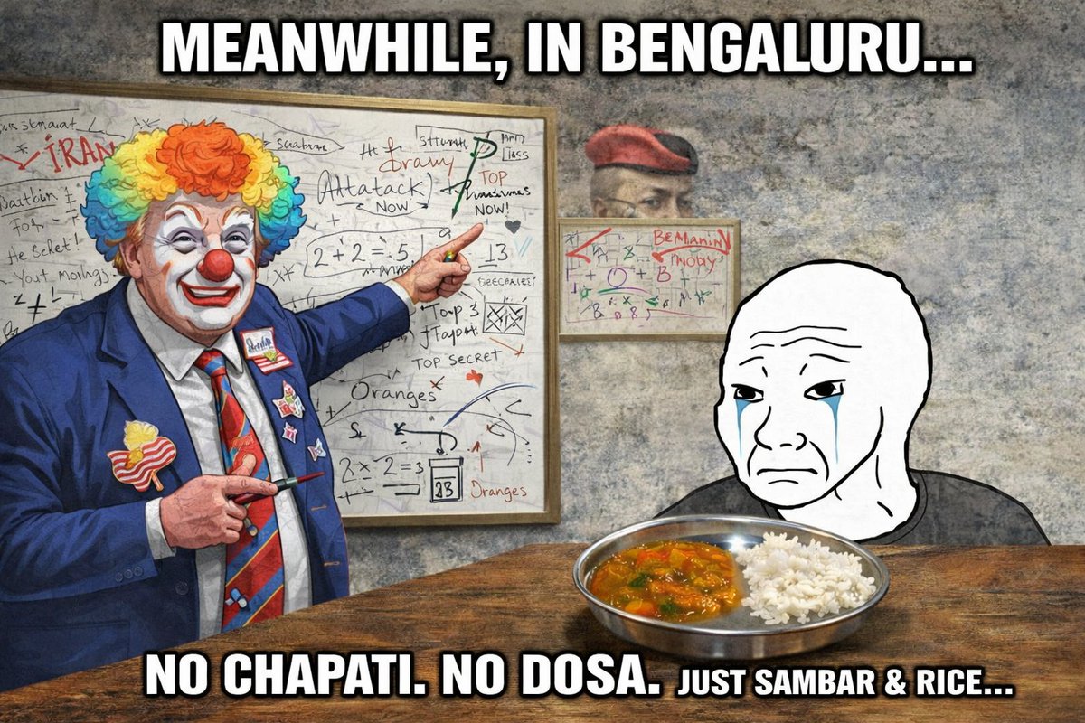 ISandeshPatil's tweet photo. …and the rest of us get supply-chain collapse as the side dish. Wars for ego. Strait of Hormuz
Consequences for lunch.  This is 2026, not survival mode.
@Swiggy
@Zomato
#Bengaluru #LPGShortage #FoodSecurity  #SupplyChainCollapse #GlobalEgoWars #IranWar‌ https://t.co/G2wC3U0yri