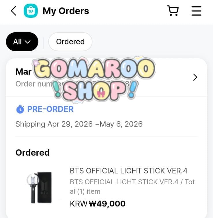 Gomaroo Shop 🍀Go INA and Personal order tweet media