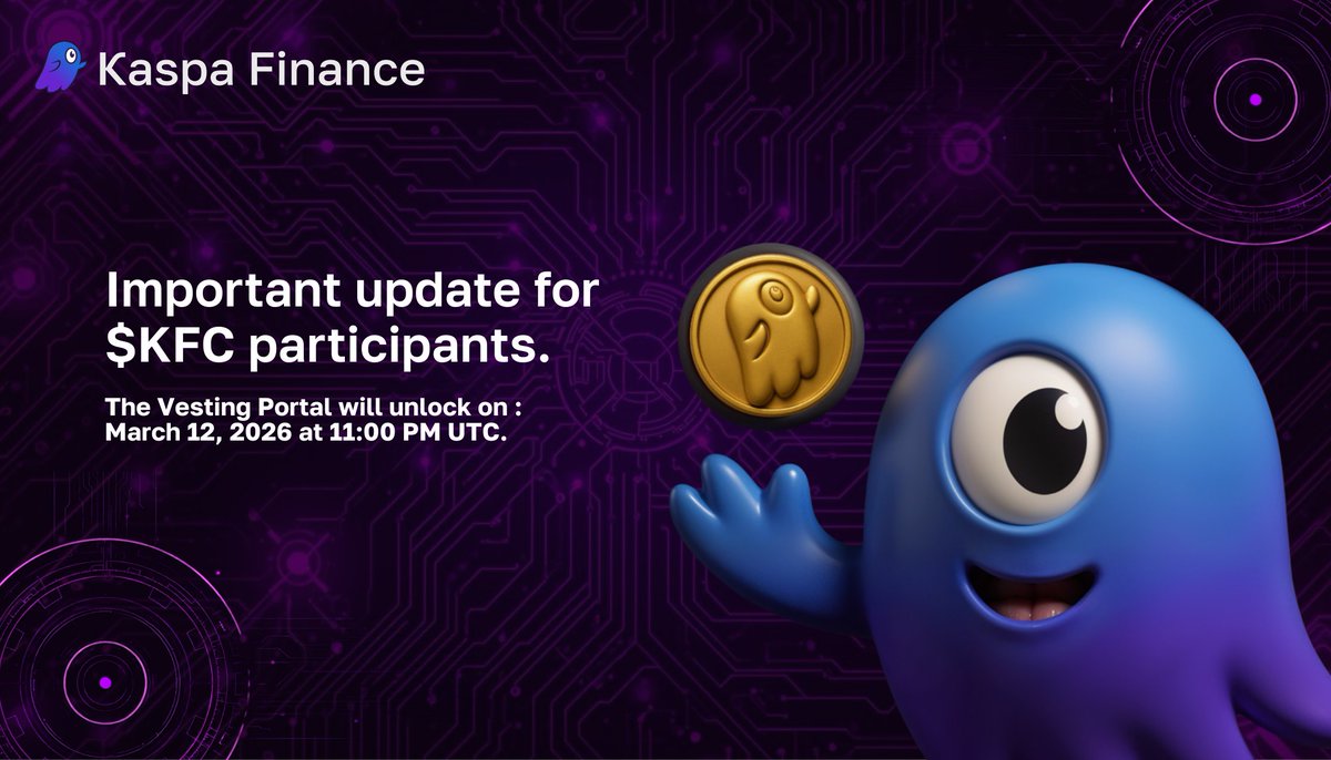 Kaspa Finance ($KFC) tweet media
