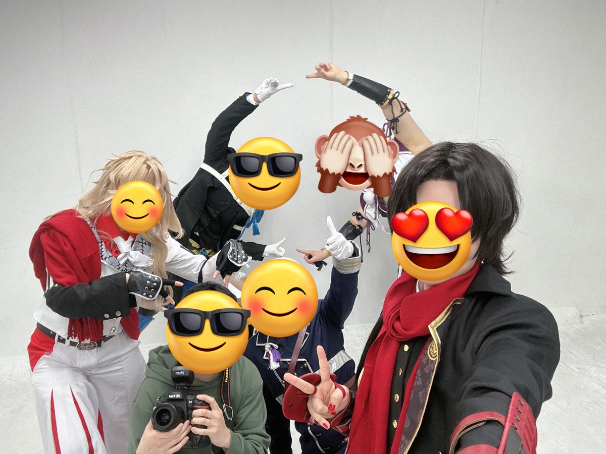 私ではないんですが、友達のカバオくんが撮影会したそうです。仲良し面子で終始ゲラゲラ笑ってテーピングぶっ飛んだそうです。私じゃなくてカバオくんの話です。

<a href="/Sasori_36/">林 竣</a>
<a href="/nmkcos/">ねんこ</a>
<a href="/Taaya1017/">たぁや。</a>
<a href="/tanosiioshi/">パろ</a>
<a href="/tsumoiNX/">タムラ</a>