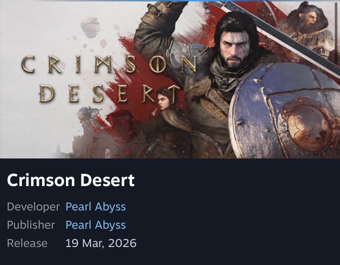 Pirat_Nation's tweet image. Crimson Desert has added DRM Denuvo.