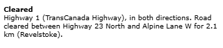 EmconSelkirk's tweet photo. Highway 1 re-open at Meadows in the Sky https://t.co/7OVA0dcYM3
