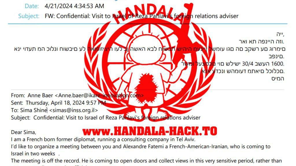 Nexo_Latino's tweet photo. 🚨 El grupo de hackers Handala anunció que penetró las cuentas de Raz Zimet, alto funcionario de inteligencia israelí y jefe del departamento de Irán, obteniendo acceso a decenas de miles de correos electrónicos confidenciales y a todos los datos asociados a él. https://t.co/XRwUsqfBcs