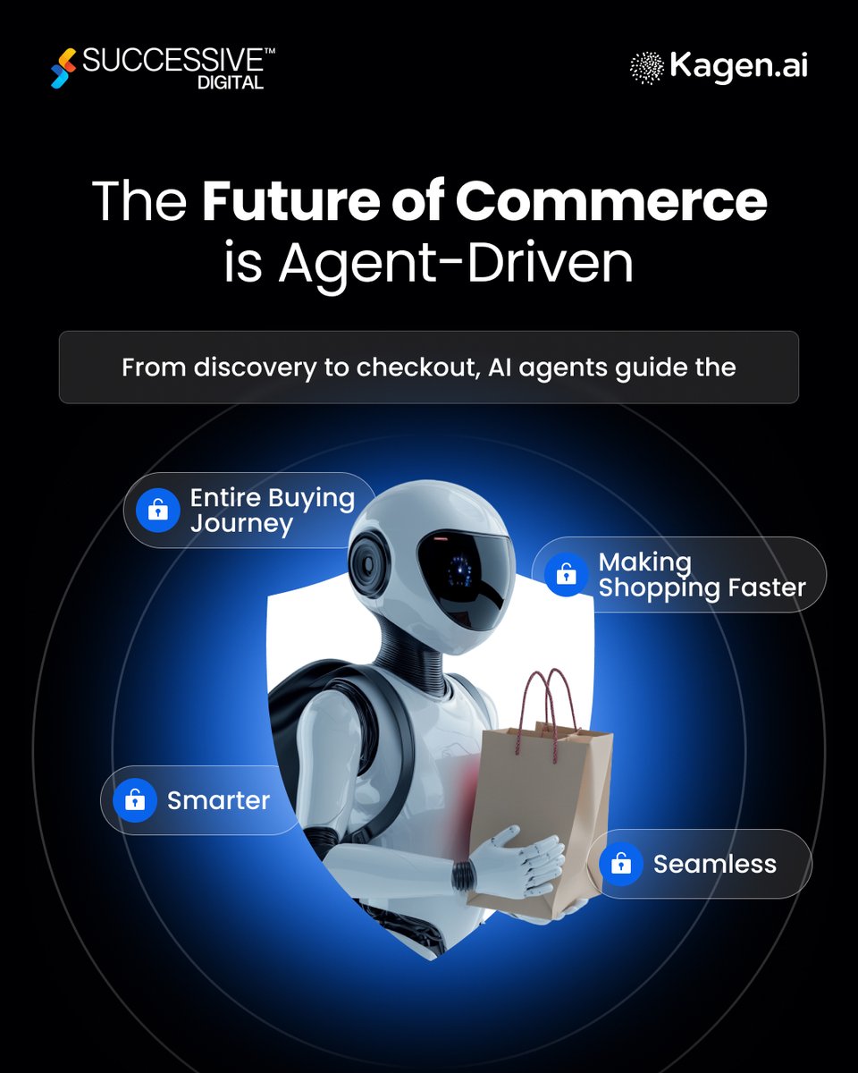 successive_tech's tweet photo. Let's make your platforms ready for AI-led buying journeys - https://t.co/XF8E4iZL49

Swipe to explore how the shift from search-driven to agent-driven commerce will redefine how products are discovered, recommended, &amp; purchased.

#AgenticAI #DigitalCommerce #CustomerExperience https://t.co/qTQC2iycoa
