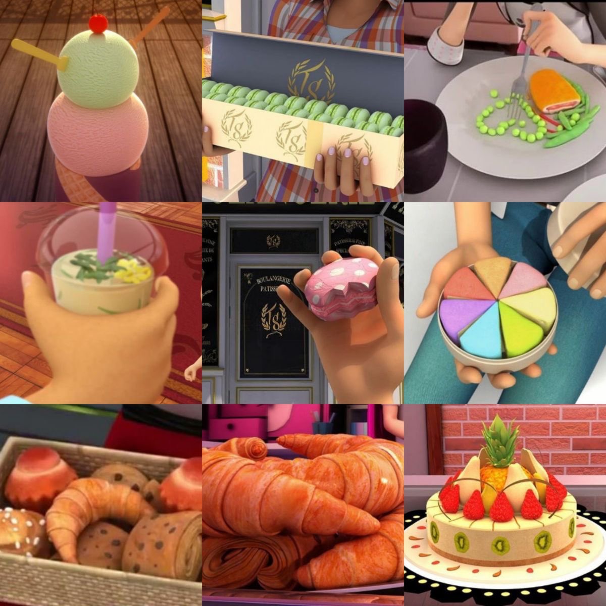 the food in miraculous ladybug looks magical