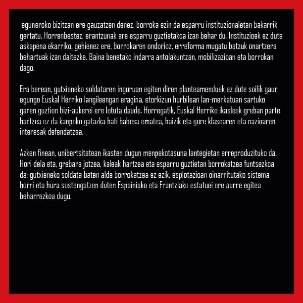 Nup_Astindu's tweet photo. GAUR IKASLE, BETI LANGILE!
MARTXOAK 17, GREBA OROKORRA! https://t.co/QWV2ixrX1Z