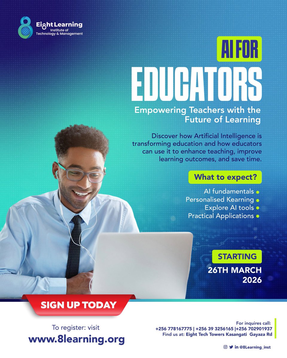 Eight Learning Institute of Technology & Mgt tweet media