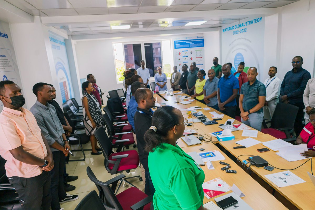 WateraidRwanda's tweet photo. Yesterday, WaterAid Rwanda staff began the three-day First Aid and Fire Safety training to strengthen our ability to respond to workplace emergencies. Facilitated by @Rwandaredcross, the training equips staff with practical skills to administer basic #FirstAid, prevent fire hazards, and respond effectively during emergencies. 
#WorkplaceSafety