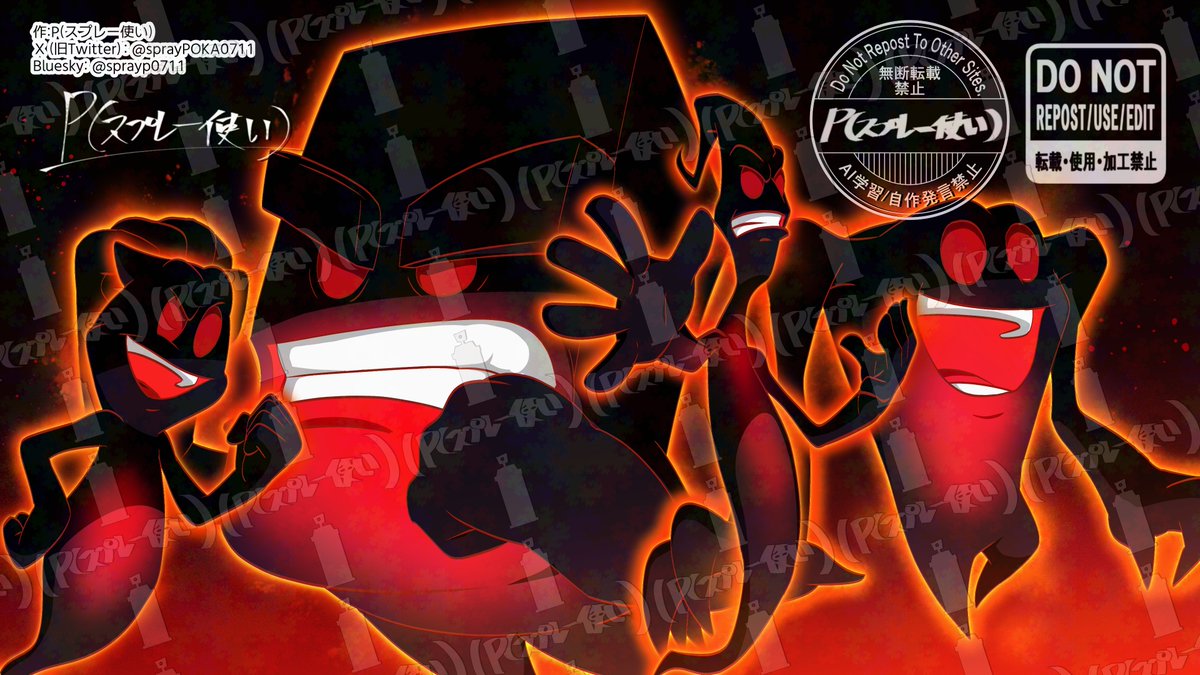 P(スプレー使い)依頼募集中🎨 tweet media