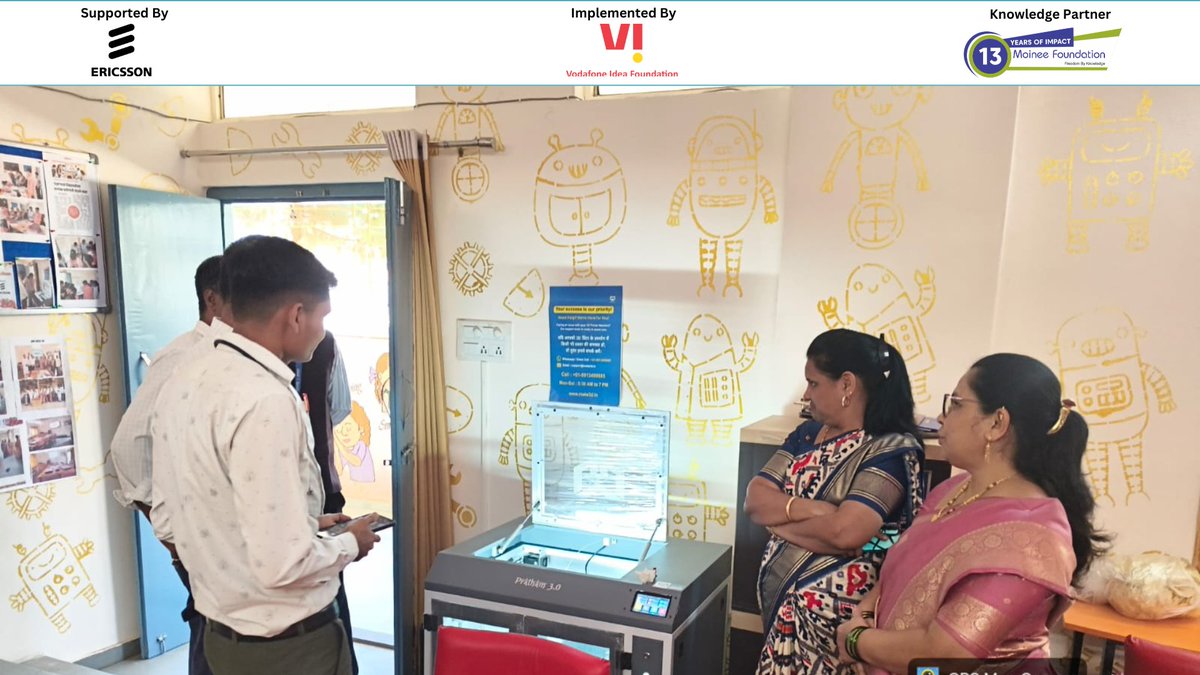 moineeorg's tweet photo. PMC officials visited the Robotics Lab, Pune, during the annual inspection and appreciated the hands-on STEM learning enabled through robotics, coding, &amp; 3D design tools.

#RoboticsEducation #STEMLearning #FutureInnovators #MoineeFoundation https://t.co/6db630Dkts