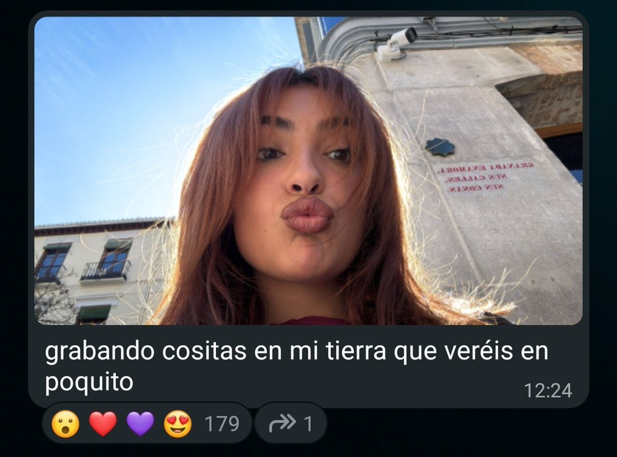 q ganas de ver q está preparando, todo lo q sale de ella es arte