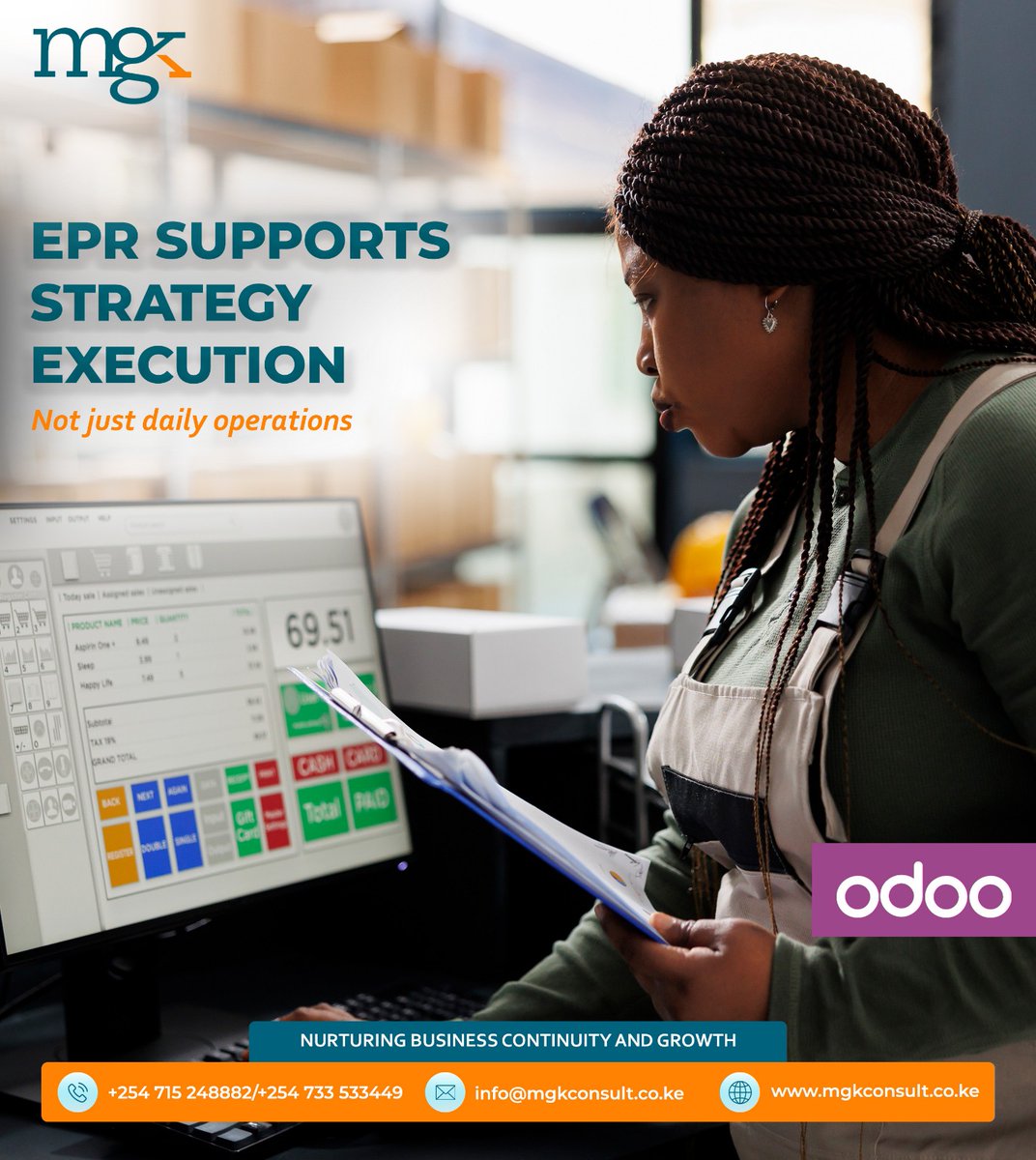 MGK_Consulting's tweet photo. ERP isn't just about efficiency. It's about execution.
Systems like #Odoo provide the structure, visibility, &amp; control to turn strategy into measurable outcomes.
▸ Align resources with priorities
▸ Enhance performance visibility
▸ Drive data-informed decisions
#ERP #MGKConsult https://t.co/UQBRJUscof