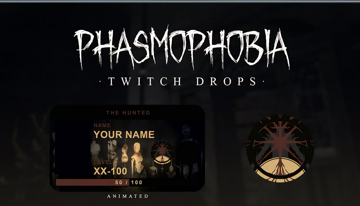 Get your #phasmophobia "The Hunted" ID badge this morning!

 Doing an All Difficulty Challenge with Tier 1 items! 
Hang out for 2 hours to get your drops on twitch!