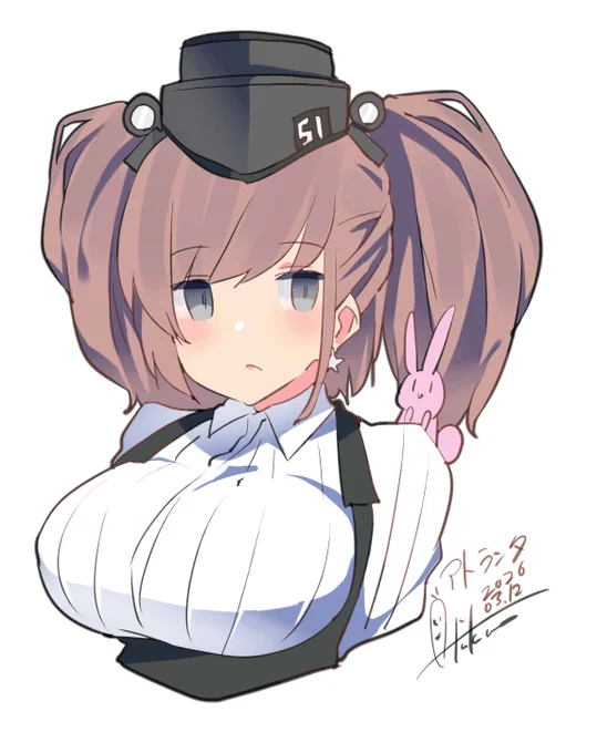 ふんす! #艦これ #アトランタ #艦これ版深夜の真剣お絵描き60分一本勝負 #艦これ版真剣お絵描き60分一本勝負_20260312