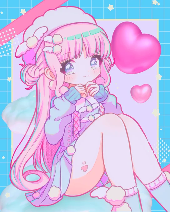 #見つけてくれてありがとう祭開幕 ゆめかわだけどどことなく懐かしい絵を描いてます