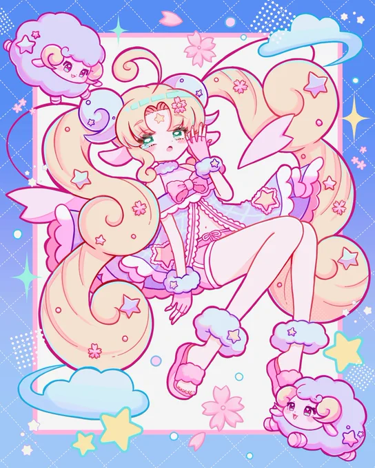 #見つけてくれてありがとう祭開幕 ゆめかわだけどどことなく懐かしい絵を描いてます