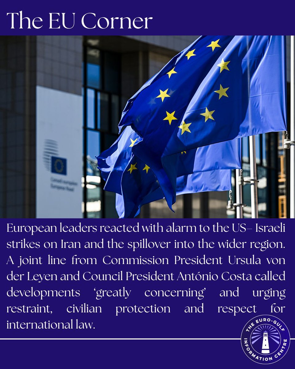 EGIC_'s tweet image. #European #leaders reacted with #alarm to the #US – #Israeli #strikes on #Iran.

Read more here⤵️ 
egic.info/weekly-monitor…