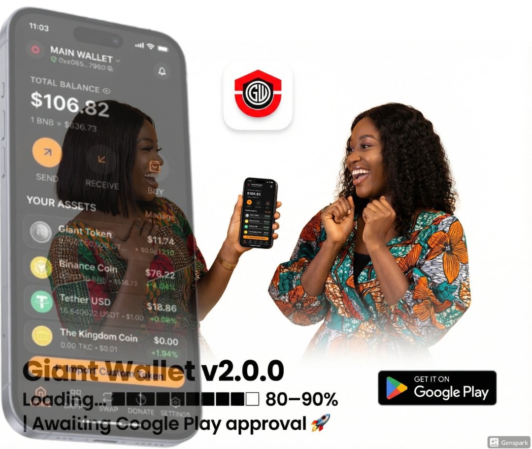 GRoyalty2294's tweet photo. 🚨 Have you tried Giant Wallet yet?
Buy $GTAN, send funds, or pay fast __everything is smooth, sharp &amp; top-notch ⚡💎
Stop watching, start using! 📲💰 #crypto #Giantwallet #GTAN https://t.co/tiEuuSXkWT