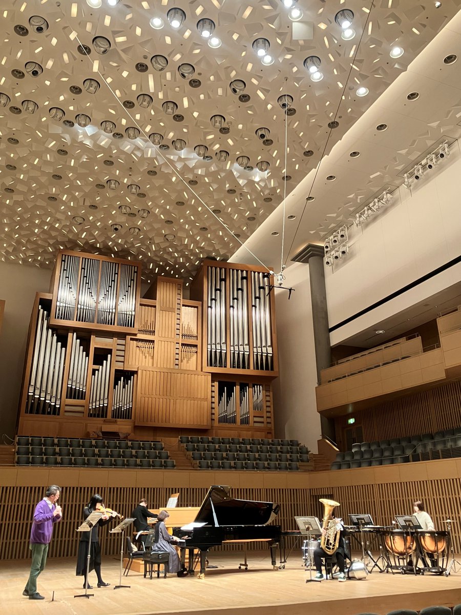 🎶リハーサルが始まりました🎶
「Kyoto Music Caravan 2025 ファイナルコンサート『みんなのやさしいコンサート』」（3/14）

明後日14日のコンサートに向け、今日からホールでリハーサルが始まりました！