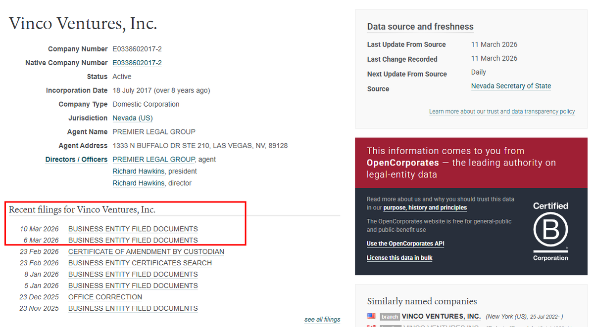 cbdolla's tweet photo. Another filing.   hmmm  $bbig https://t.co/LxKlD4OjJ1