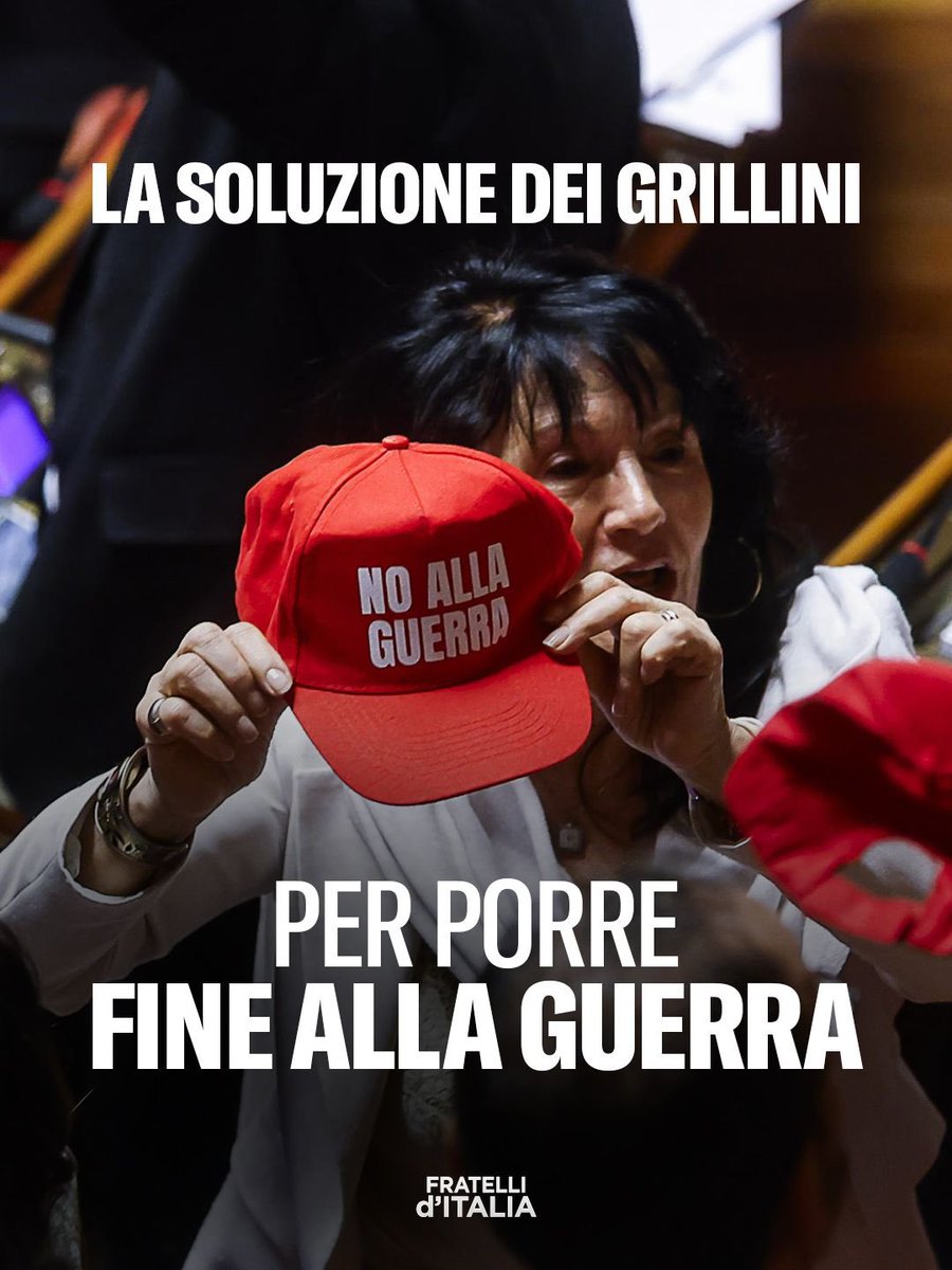 FratellidItalia's tweet image. In un contesto internazionale complesso, in cui il nostro Presidente del Consiglio Giorgia Meloni continua sulla strada della diplomazia, ribadendo che l’Italia non entrerà in guerra e invitando l’opposizione a collaborare, richiamando all’unità nazionale, questa è la proposta