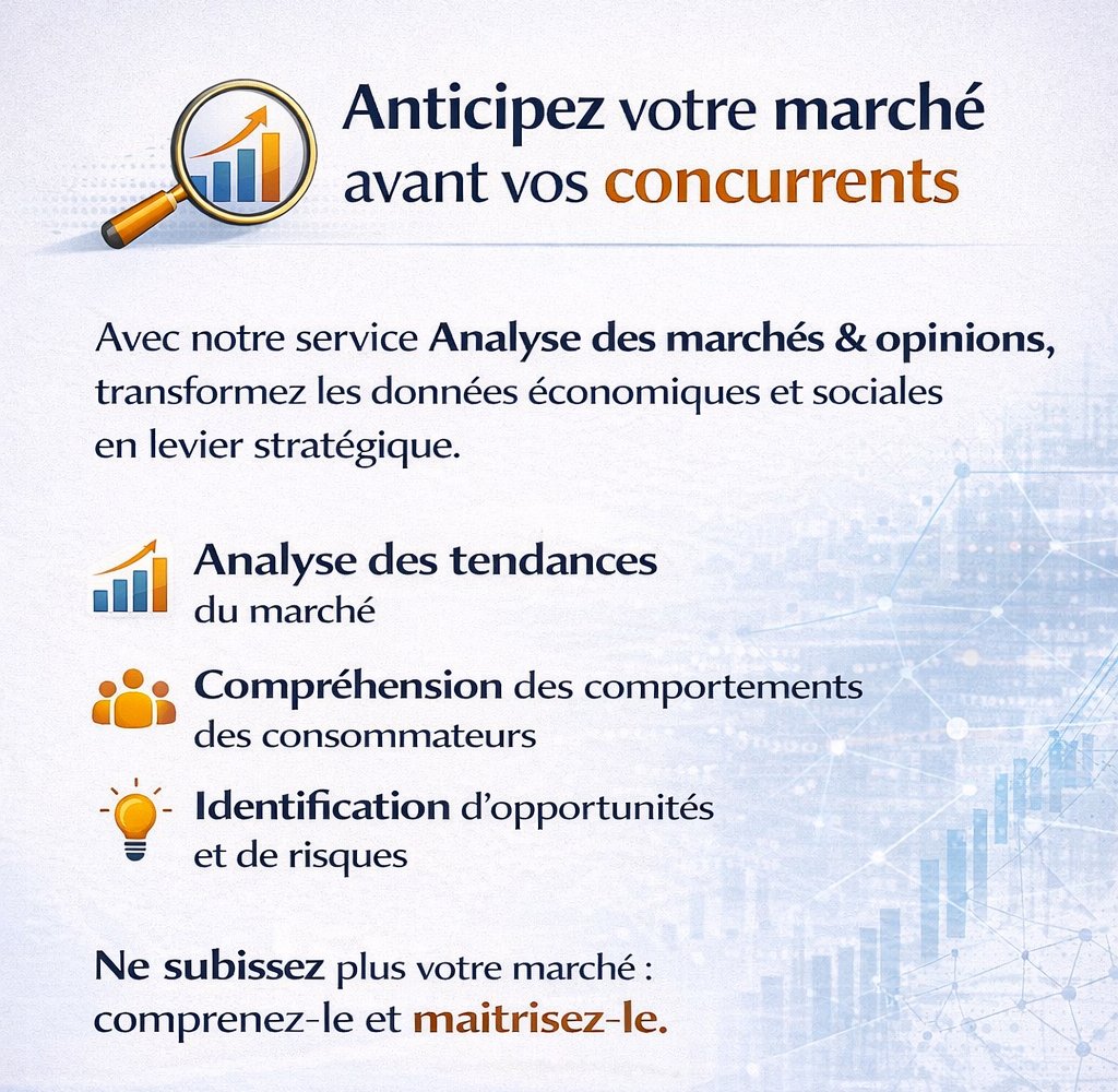 Anticipez votre marché avant vos concurrents

africa-diligence.com

#EtudesDeMarché #IntelligenceEconomique #AnalyseStrategique #BusinessAfrique #PriseDeDecision #AfricaDiligence