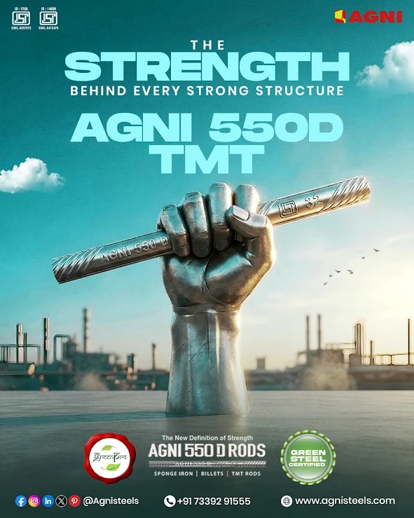 AgniSteels's tweet image. Strength that holds every dream together.
AGNI 550D TMT – Built for structures that last generations. 💪🏗️

#agnisteels #strengths #qualitymatters #ᴛʀᴇɴᴅɪɴɢpost #agni550drods