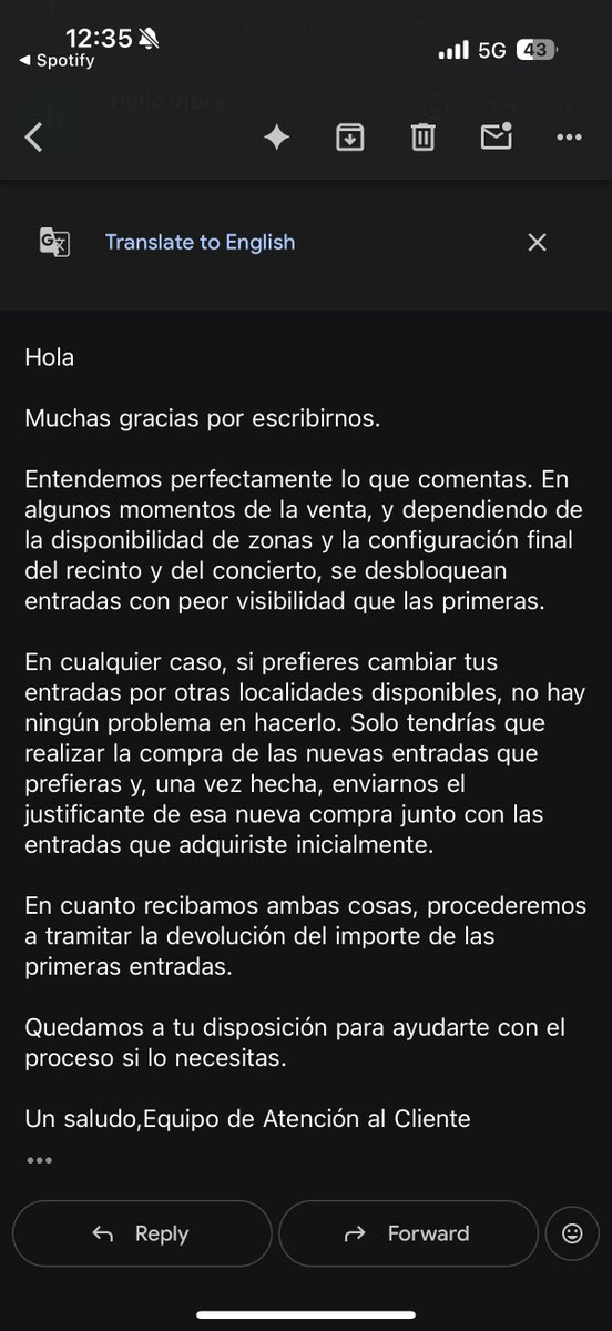 Alguien ha comprado nuevas entradas de Ye y le han devuelto lo de las anteriores? Me suena muy raro