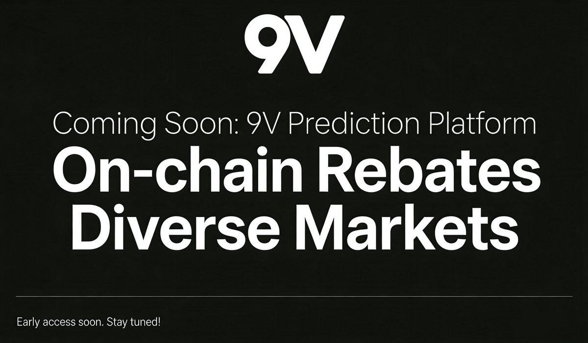 9vCom94371's tweet image. Coming Soon: 9V Prediction Platform
We’re building a decentralized future where everyone earns.
✅ On-chain Rewards: Earn exclusive commissions via peer referral on-chain.
✅ Diverse Markets: Forecast sports, tech, finance, and global trends.
Early access soon. Stay tuned!
#9V