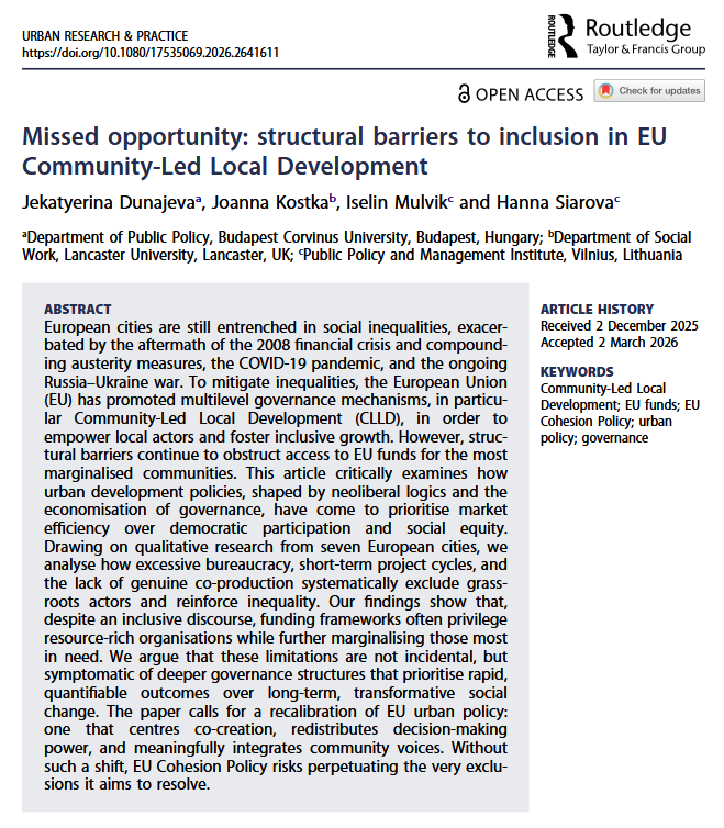 Urban Research & Practice tweet media