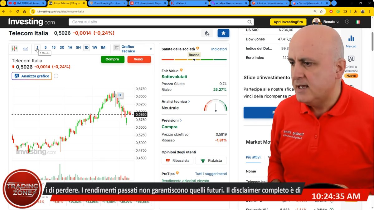 🔴 Guarda la INVESTING ZONE: bit.ly/4lzqNBF 
📊 Oggi focus su TIM
🚀 I servizi di INVESTINGPRO con uno SCONTO fino al 65%!
👉 Usa il codice coupon DECAROLISPRO qui: bit.ly/4m9mQCo