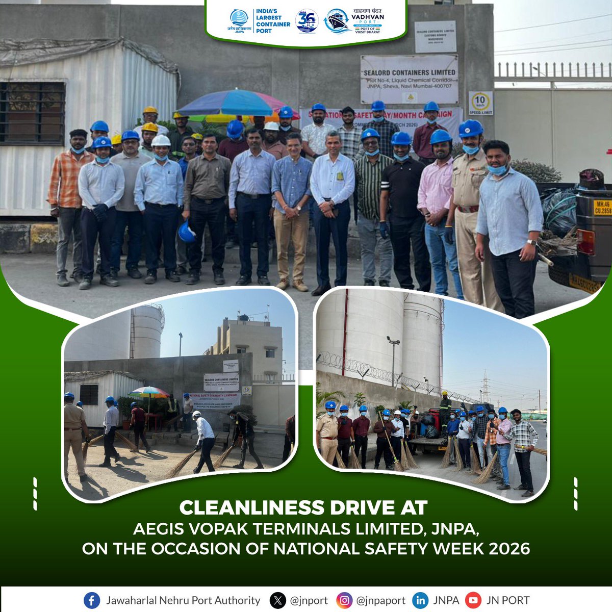 जवाहरलाल नेहरू पत्तन प्राधिकरण (JNPA) tweet media