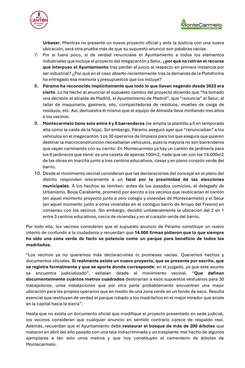 Asociación Vecinal Montecarmelo tweet media