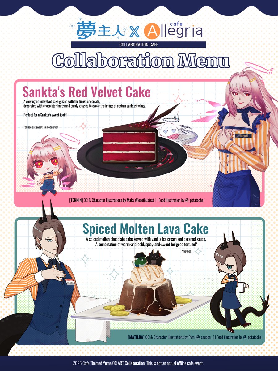 _potatocha's tweet photo. Yume OC X Cafe Allegria* Collaboration Cafe
Menu revealed🍰✨

2/2 https://t.co/M8mI9awMvl