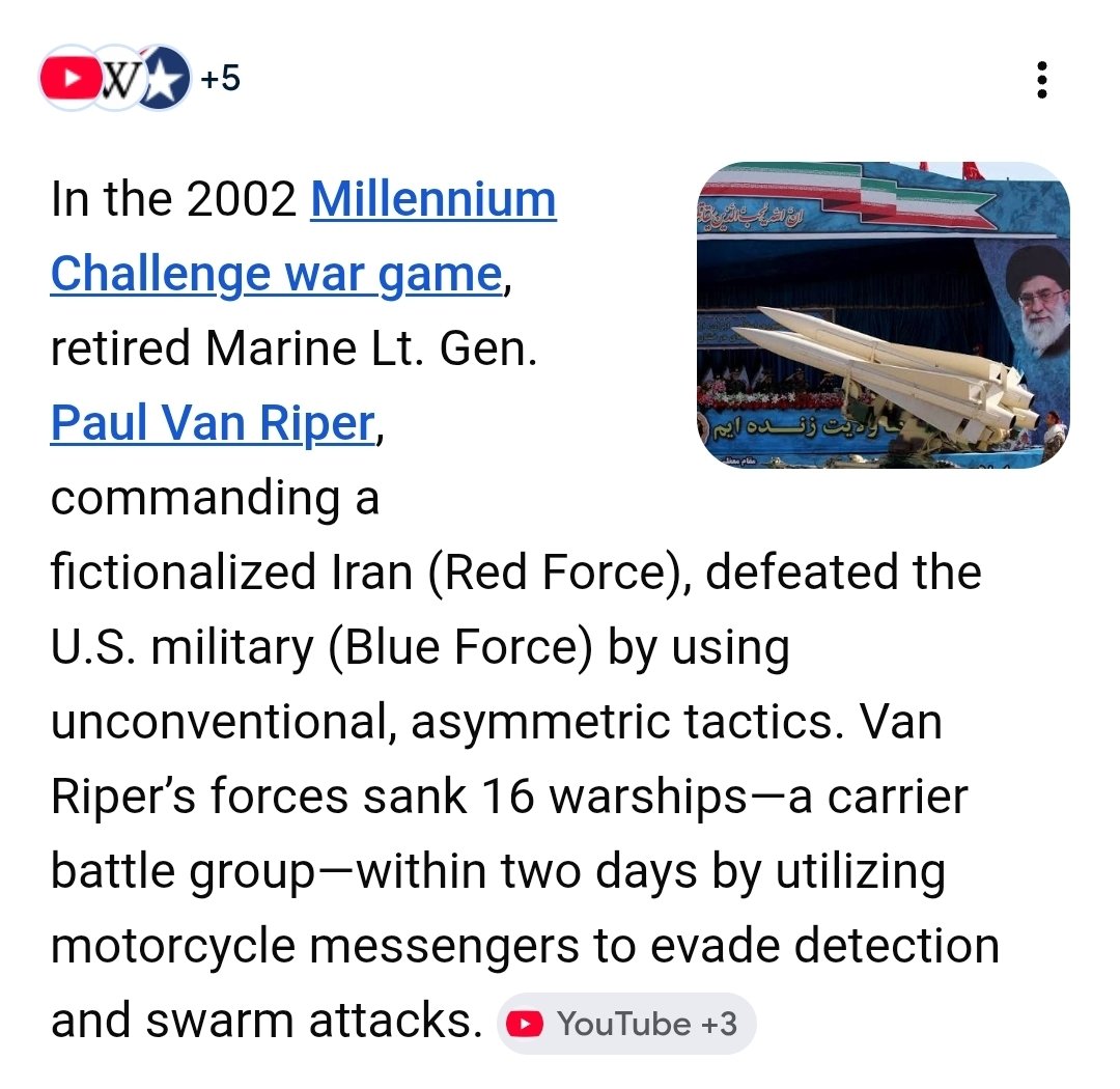They also made him re-do the scenario with a bunch of rules changed. Iran also didn't have nearly as much as they have now.