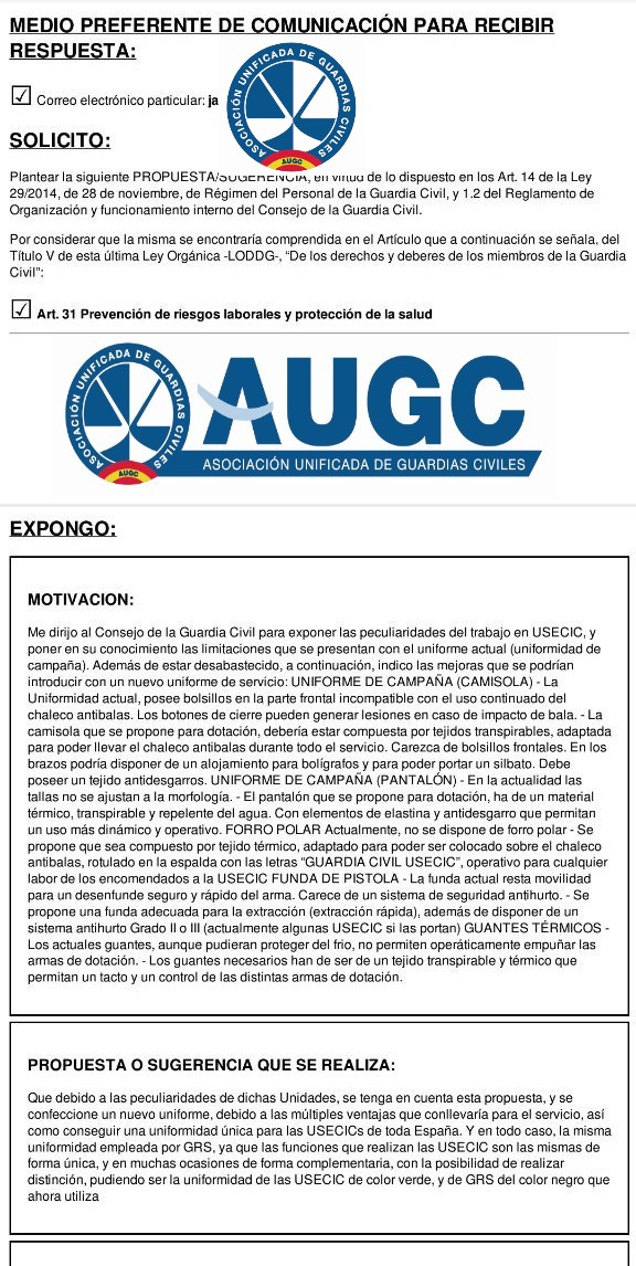 Comisión USECIC de AUGC tweet media