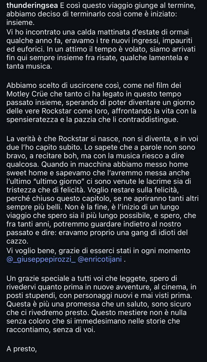 marsrinaldi's tweet photo. è da ieri che sto piangendo questo perché nonostante tutto sono stati 6 anni condivisi e vedere che ormai siamo alla fine di un’era fa male un po’ ❤️‍🩹 https://t.co/hDNkZT6UMv