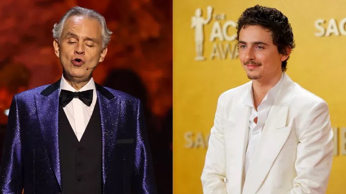 Delcroixx's tweet image. #AndreaBocelli se propose de faire découvrir à #TimothéeChalamet l’#opéra, un art « bien vivant » lefigaro.fr/musique/andrea… via @Figaro_Culture