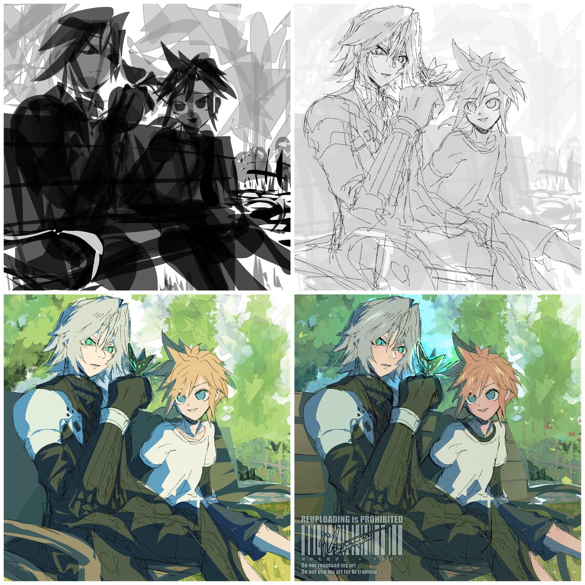 今回はラフから塗りまで9割投げ縄ツール〜！
塗りザクザク出来て便利すぎます、スマホ落書きの救世主