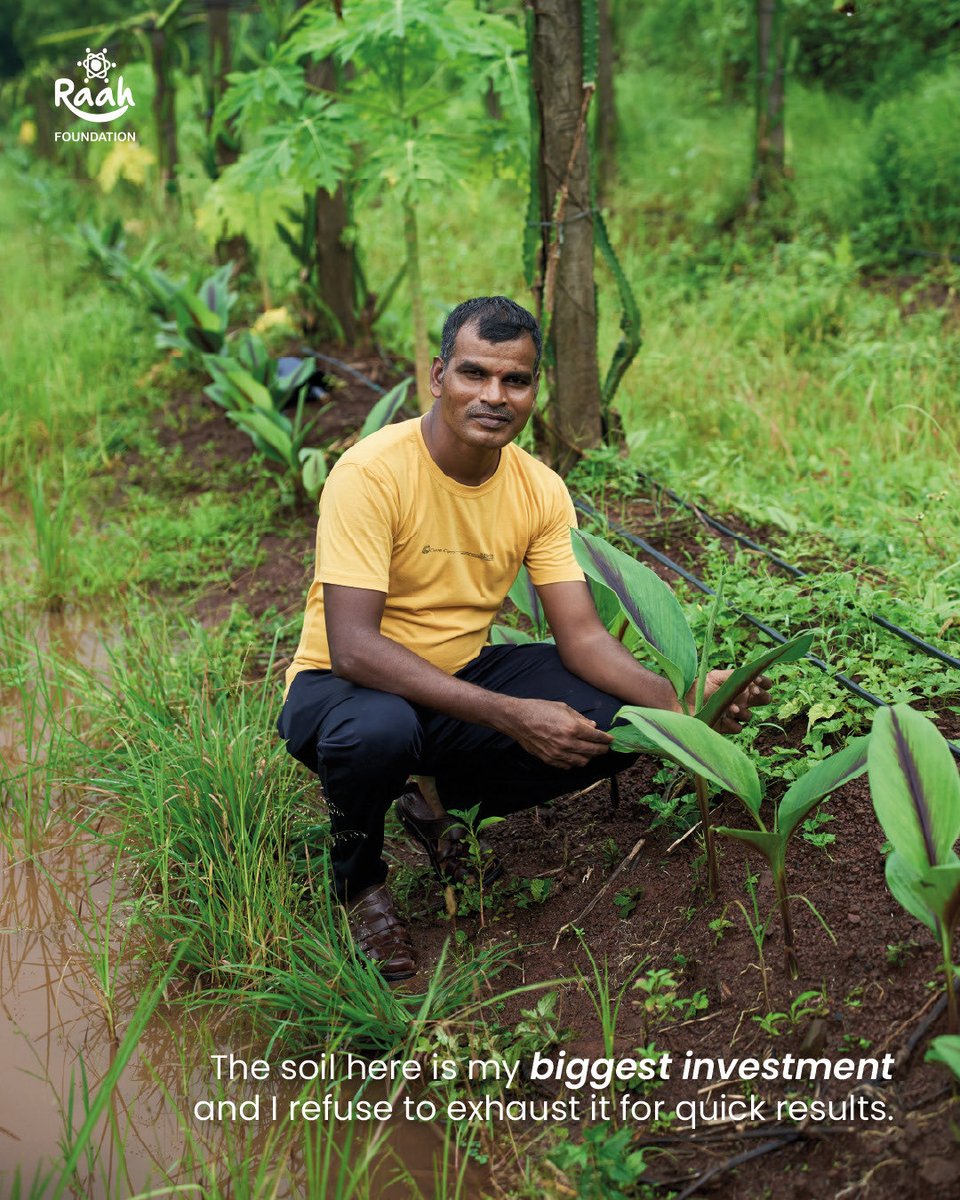Raah_Foundation's tweet photo. #Organicfarming takes patience, but it protects the future of our land. 🌱

Through our initiatives, farmers are growing native organic crops and climate-smart varieties suited to local soil — promoting #chemicalfree farming, healthier food, and stronger rural livelihoods. https://t.co/oUbFMdSUIs