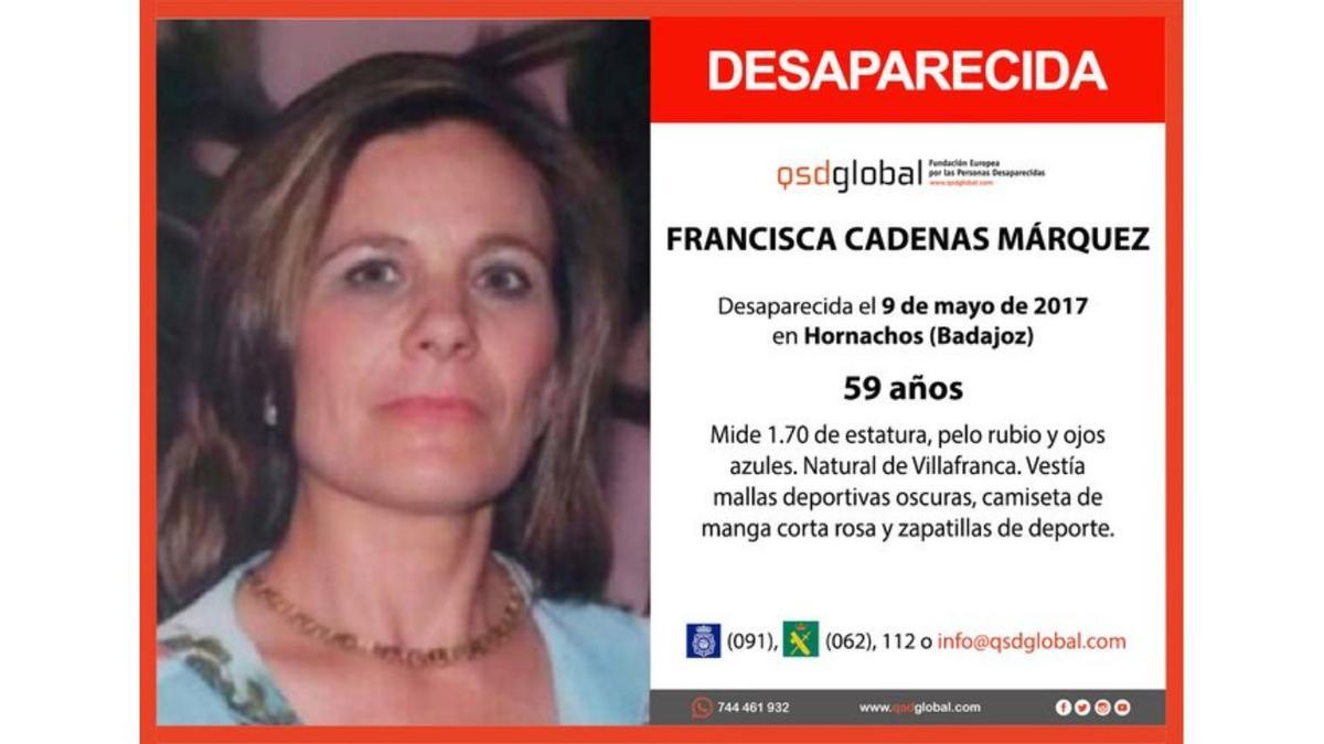 Alrededor de 100 mujeres son asesinadas cada año por hombres de su entorno. Sin embargo, el número de mujeres asesinadas por desconocidos suele situarse entre CERO y UNA al año.

El 9 de mayo de 2017, Francisca Cadenas Márquez salió a despedir a unos amigos en las inmediaciones