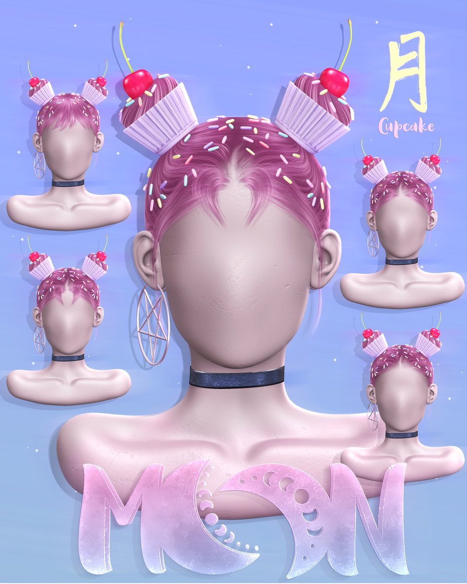 MoonSalonSL's tweet photo. Available 3.15.26 at Kustom9

Moon. Hair // Cupcake
• 3 Rigged Head Sizes
• Unrigged Version Included
• Cherry with On / Off
• 8 Sprinkles with On / Off
• 12 Cupcake Cups
• HUD Driven
• Styler &amp; Accessories HUDs Included
• c/m/nt

Be sure to try a demo ❤️ https://t.co/ftFhLcHsRA
