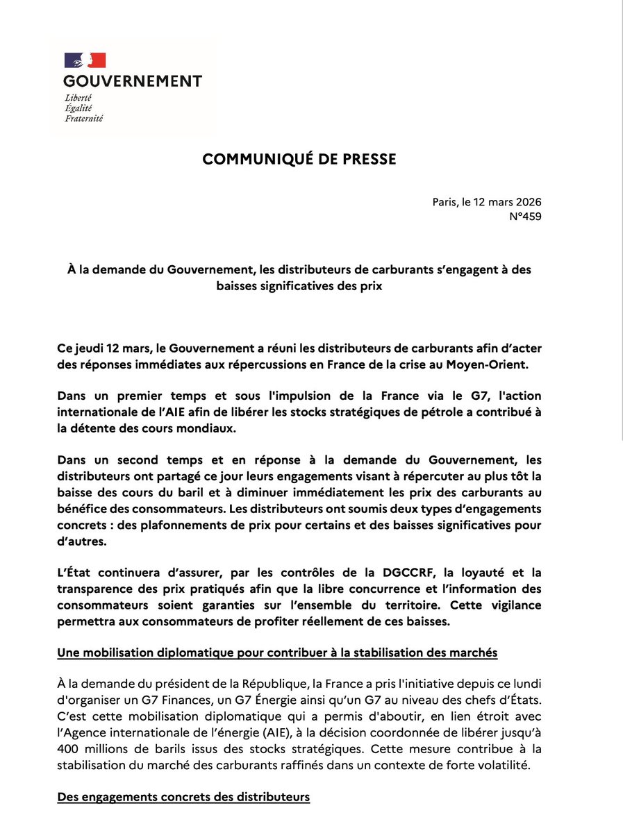 Dauvers70's tweet photo. Ah !, la communication politique...
"À la demande du gouvernement".
Sérieux ?
#Gesticulation (pour laisser à penser qu'on a de la prise sur les événements) https://t.co/6K8ObGIoCs