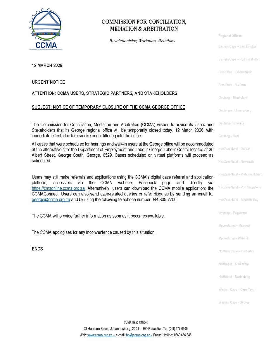 CCMA Official tweet media