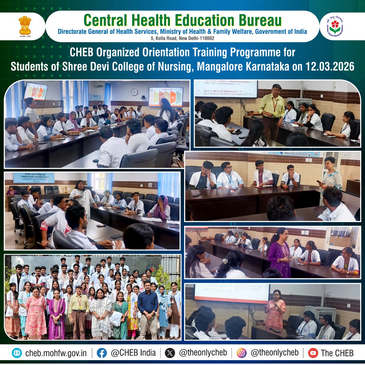 Central Health Education Bureau (CHEB) tweet media